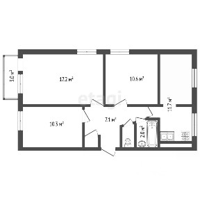 Продается 3-комн. квартира, 60,7 м²