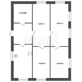 Продается 1-этажный дом, 51 м²