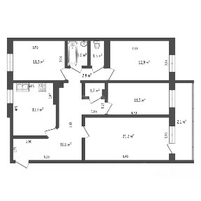 Продается 4-комн. квартира, 97,4 м²