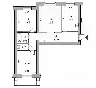 Продается 3-комн. квартира, 63,4 м²