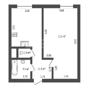 Продается 1-комн. квартира, 34 м²