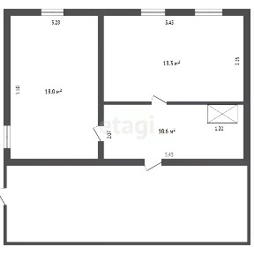 Продается 50% часть дома, 93 м²