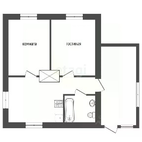 Продается 1-этажный дом, 74,8 м²