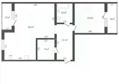 Продается 1-этажный дом, 112,8 м²