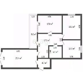 Продается 1-этажный дом, 116,5 м²