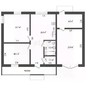 Продается 2-этажный дом, 89,1 м²