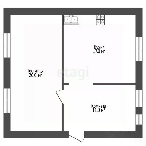 Продается 1-этажный дом, 117 м²
