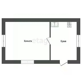 Продается 1-этажный дом, 40 м²