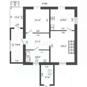 Продается 2-этажный дом, 147,3 м²