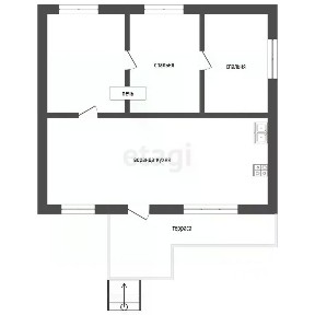 Продается 1-этажный дом, 55 м²