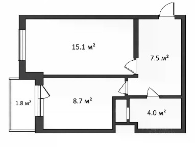Продается 1-комн. квартира, 35,3 м²