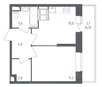 Продается 1-комн. квартира, 31,2 м²