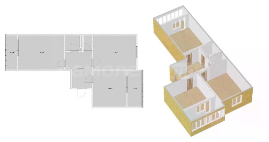 Продается 2-комн. квартира, 70,9 м²