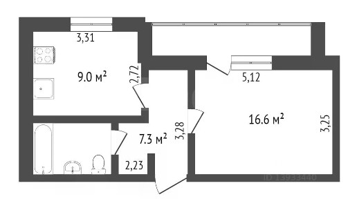 Продается 1-комн. квартира, 35 м²
