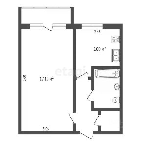 Продается 1-комн. квартира, 29,8 м²