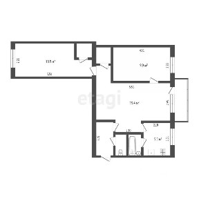 Продается 3-комн. квартира, 52,9 м²