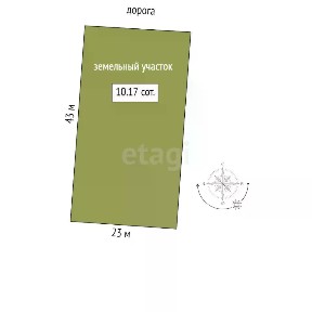 Продается участок, 10,17 сот.