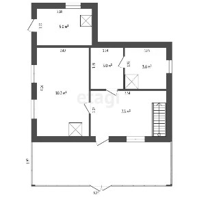 Продается 2-этажный дом, 65,9 м²
