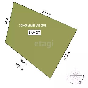 Продается 1-этажный дом, 25,8 м²