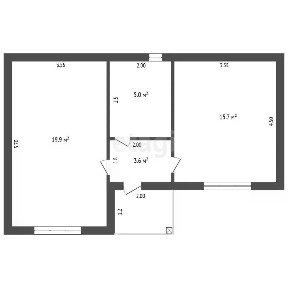 Продается 1-этажный дом, 50 м²
