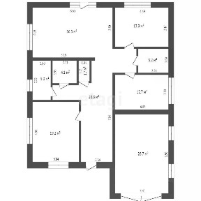 Продается 1-этажный дом, 145,8 м²