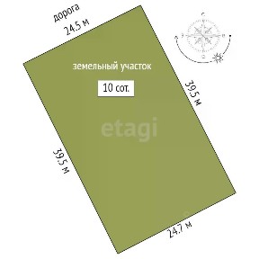 Продается участок, 10 сот.