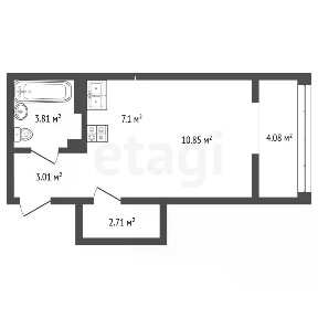 Продается студия, 31,4 м²