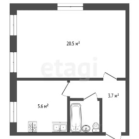 Продается 1-комн. квартира, 30,7 м²