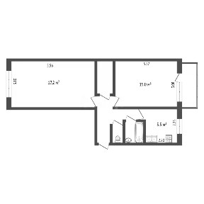 Продается 2-комн. квартира, 47,4 м²