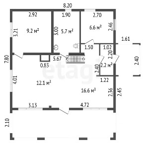 Продается 2-этажный дом, 106 м²