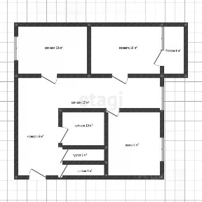 Продается 4-комн. квартира, 61,1 м²