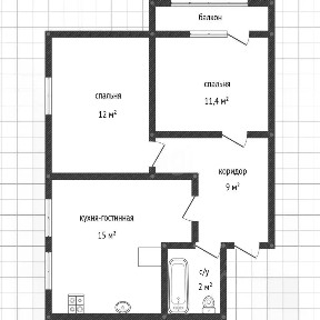 Продается 3-комн. квартира, 51,4 м²