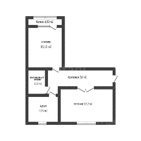 Продается 2-комн. квартира, 53,5 м²