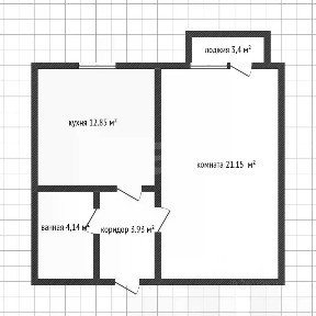 Продается 1-комн. квартира, 43 м²