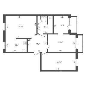Продается 4-комн. квартира, 87 м²