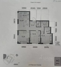 Продается 4-комн. квартира, 77 м²