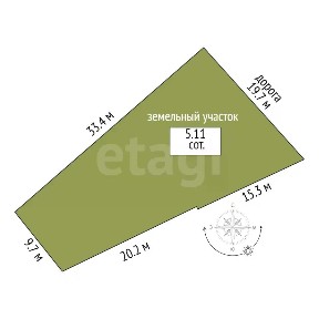 Продается 2-этажный дом, 25 м²