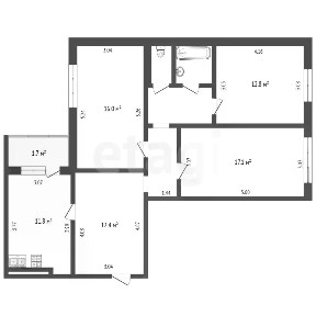 Продается 3-комн. квартира, 82,6 м²