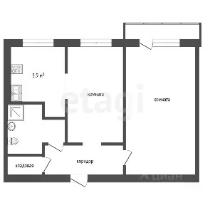 Продается 2-комн. квартира, 43,5 м²