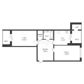 Продается 2-комн. квартира, 72 м²