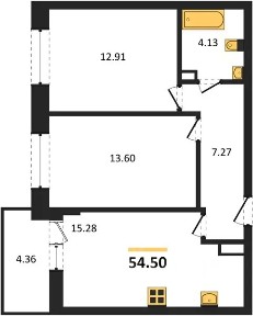 Продается 2-комн. квартира, 58 м²