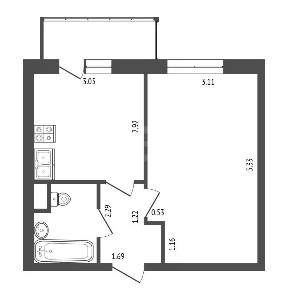 Продается 1-комн. квартира, 31,8 м²