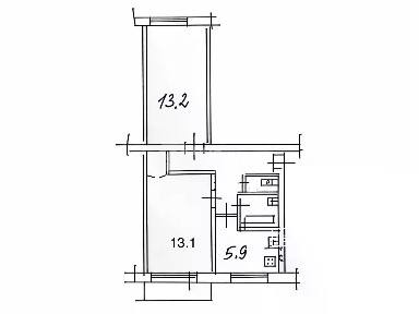 Продается 2-комн. квартира, 42,8 м²