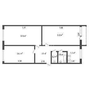 Продается 3-комн. квартира, 61 м²