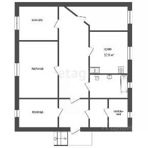 Продается 1-этажный дом, 74 м²