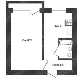 Сдается 1-комн. квартира, 32,9 м²