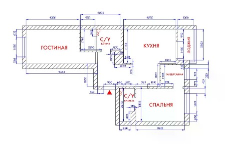 Сдается 2-комн. квартира, 59,1 м²