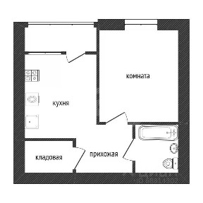 Сдается 1-комн. квартира, 27,3 м²