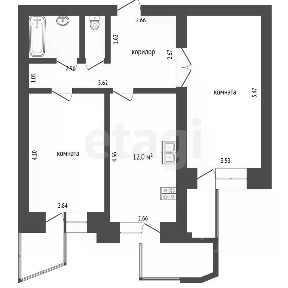 Продается 2-комн. квартира, 58 м²