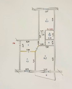 Продается 2-комн. квартира, 52 м²